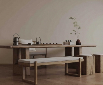 New Chinese Style Tea Tables And Chairs-ID:593859914