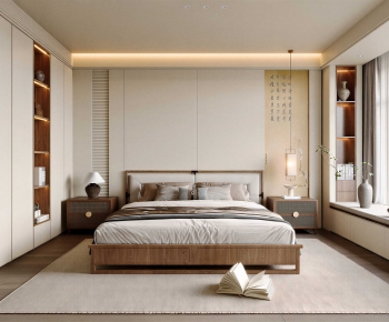 New Chinese Style Bedroom-ID:318423031