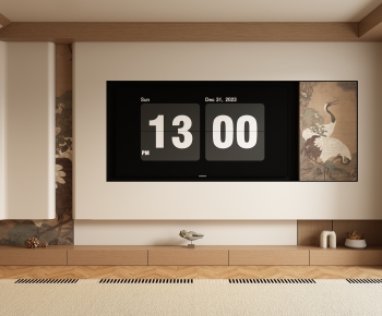 New Chinese Style TV Wall-ID:954366923