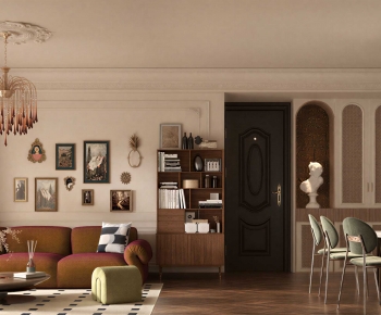 French Style A Living Room-ID:928087008