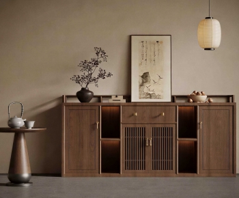 New Chinese Style Side Cabinet-ID:356797939