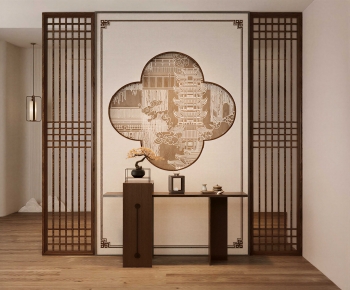 New Chinese Style Hallway-ID:613359939