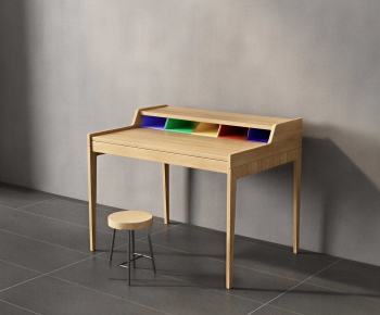 Modern Computer Desk And Chair-ID:658854963