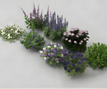 Modern Flowers And Grass-ID:706120017