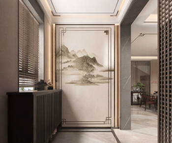 New Chinese Style Hallway-ID:213568935