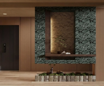 New Chinese Style Hallway-ID:127350095