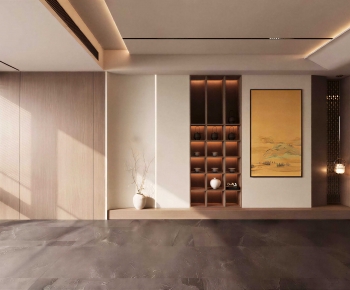 New Chinese Style TV Wall-ID:551983122