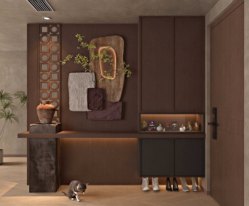 New Chinese Style Hallway-ID:830287933