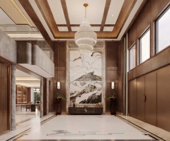 New Chinese Style Hallway-ID:478723053