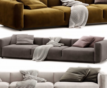 Modern Three-seat Sofa-ID:866311077