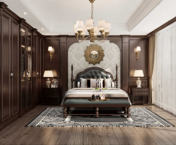 American Style Bedroom-ID:962409025