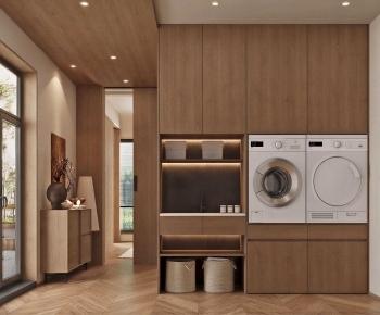 Modern Balcony Laundry Room-ID:101790471