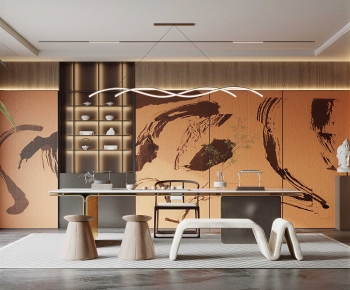 New Chinese Style Tea House-ID:615096096