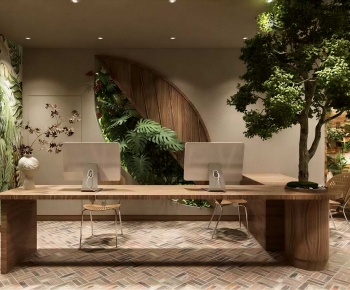 Wabi-sabi Style Manager's Office-ID:108249257