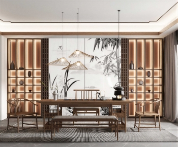 New Chinese Style Tea House-ID:609064104