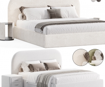 Modern Double Bed-ID:529062994