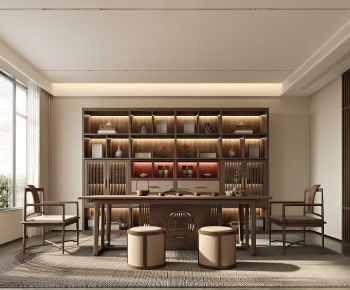 New Chinese Style Tea House-ID:880111933