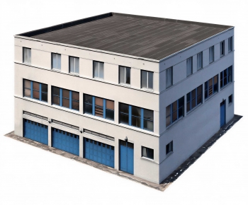 Modern Industrial Building-ID:648380042