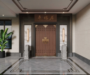 New Chinese Style Hallway-ID:948391919