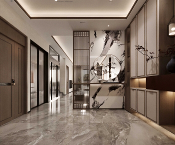 New Chinese Style Hallway-ID:727937943