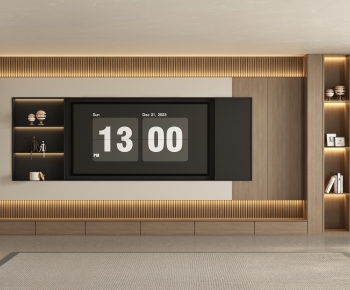 New Chinese Style TV Wall-ID:276499994