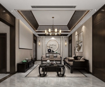 New Chinese Style Tea House-ID:607309383