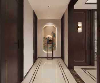 New Chinese Style Hallway-ID:734077939