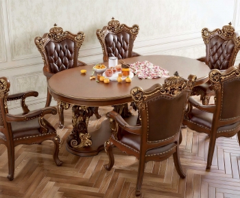 European Style Dining Table And Chairs-ID:151768925