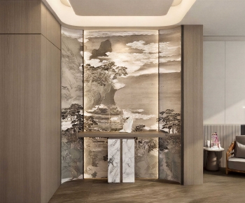 New Chinese Style Hallway-ID:575064907