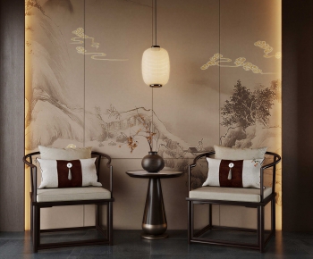 New Chinese Style Lounge Chair-ID:941948997