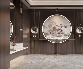 New Chinese Style Hallway-ID:207134962