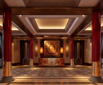 Chinese Style Hallway-ID:556996115