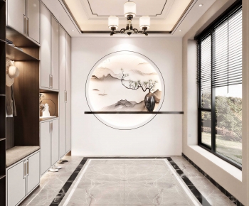 New Chinese Style Hallway-ID:724642047