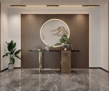 New Chinese Style Hallway-ID:774621966