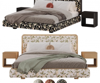 Modern Double Bed-ID:102191053