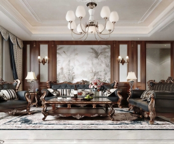 American Style A Living Room-ID:570178993