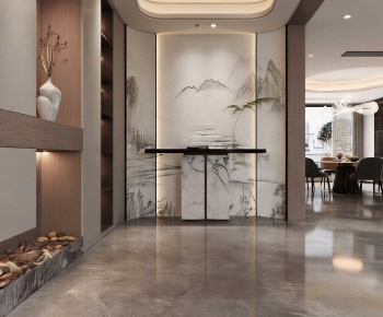 New Chinese Style Hallway-ID:755126005