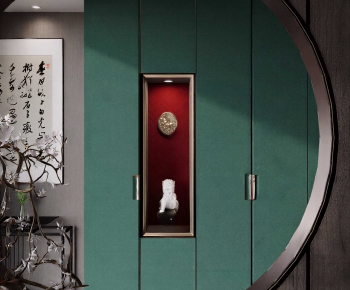 New Chinese Style Hallway-ID:624874115