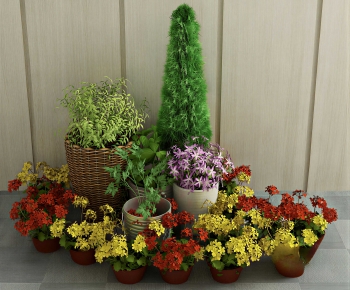 Modern Potted Green Plant-ID:784683943