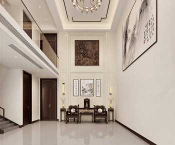 New Chinese Style A Living Room-ID:116028072