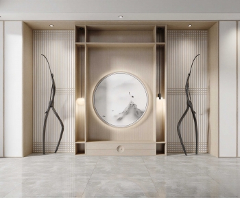 New Chinese Style Hallway-ID:661273964