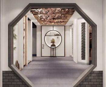 New Chinese Style Hallway-ID:846133955