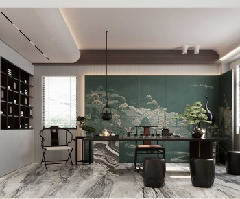 New Chinese Style Tea House-ID:736125951