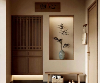 New Chinese Style Hallway-ID:180269009