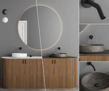 Modern Bathroom Cabinet-ID:213269001