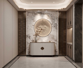 New Chinese Style Hallway-ID:504236947