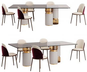 Modern Dining Table And Chairs-ID:575540156