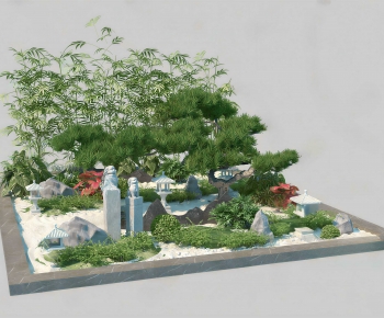 New Chinese Style Plant Landscaping-ID:127886067