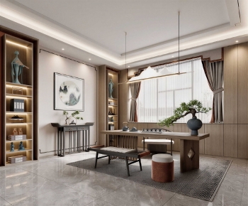 New Chinese Style Tea House-ID:671117079