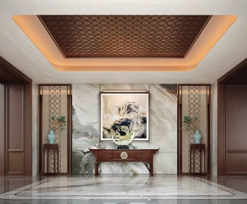 New Chinese Style Hallway-ID:116626987